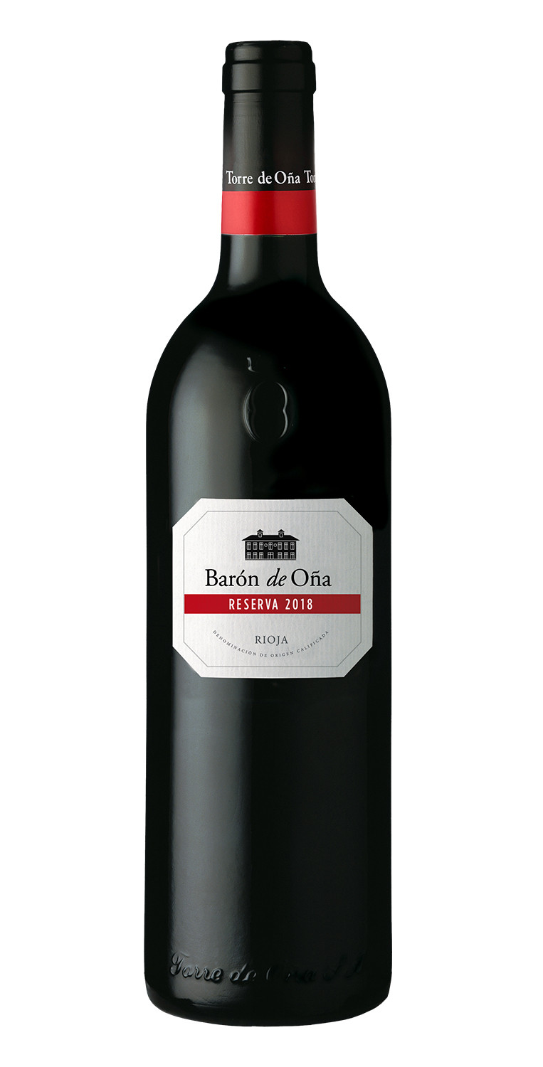 Eine Flasche Barón de Oña Reserva 2018 