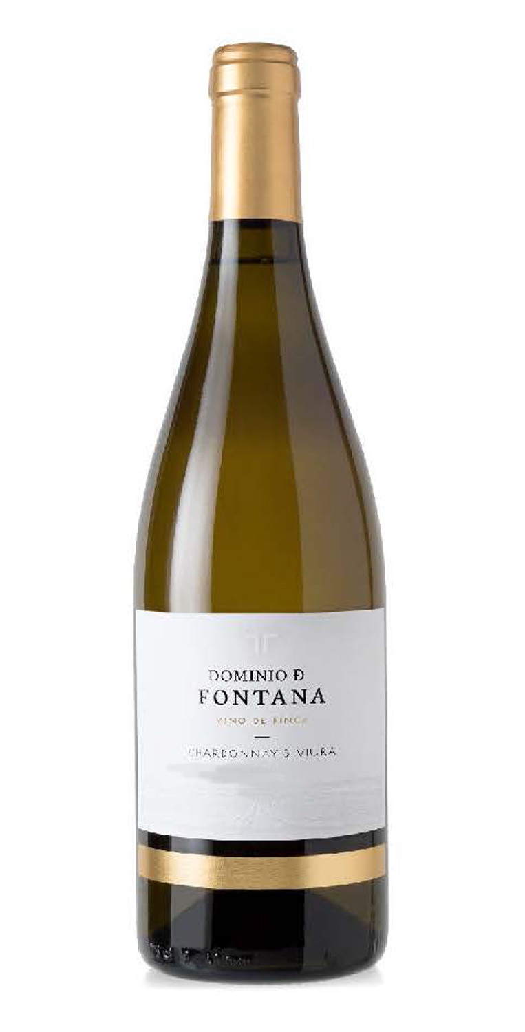 Botella del vino blanco Dominio de Fontana Chardonnay & Viura 2021