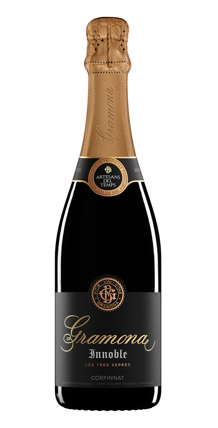 Botella del vino espumoso Gramona Innoble Brut Nature