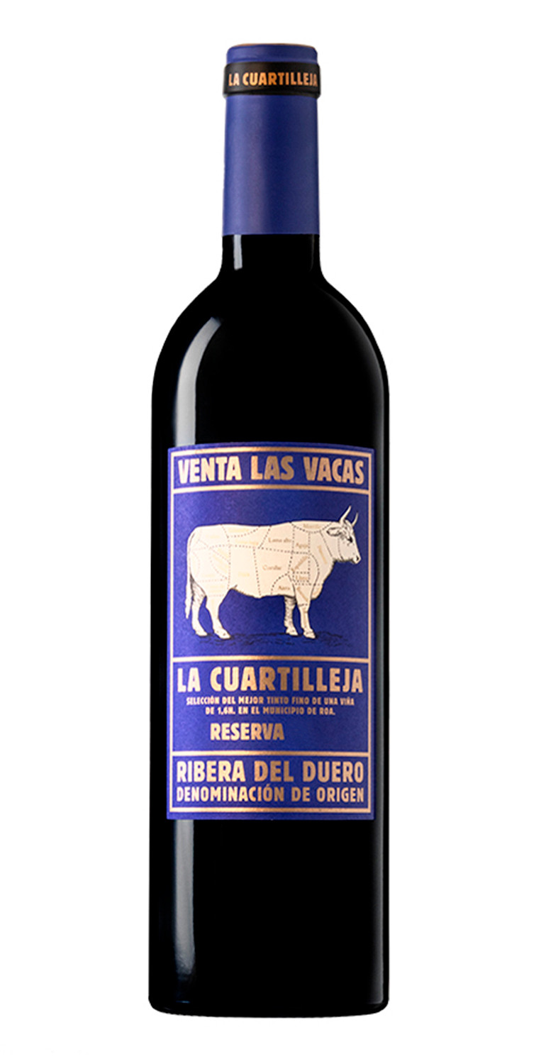 Botella del vino tinto Venta las Vacas Finca La Cuartilleja Reserva 2019